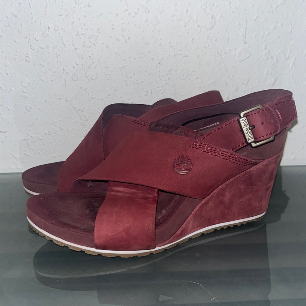 Timberland Capri Sunset X-Band Wedge Sandals.